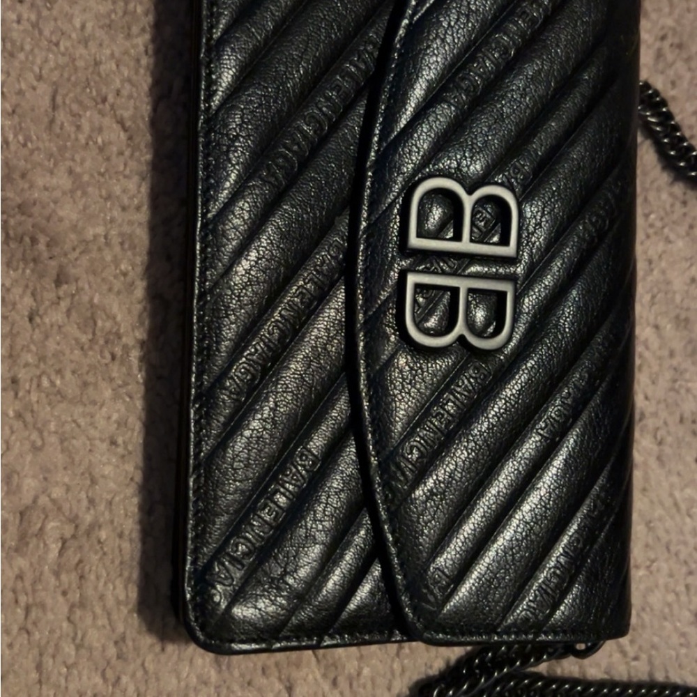 Black Quilted Leather Crossbody Bag